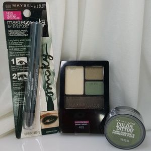 St. Patty's Day!Green Maybelline eye makeup bundle